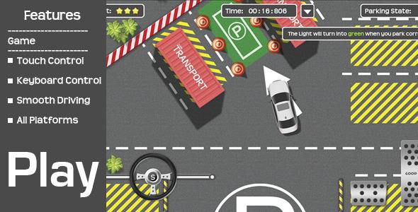 Car parking driving simulation
